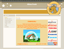 Tablet Screenshot of klima-frenk.si